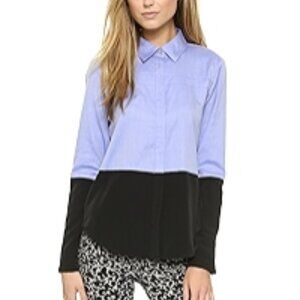 chalk saddle colorblock top